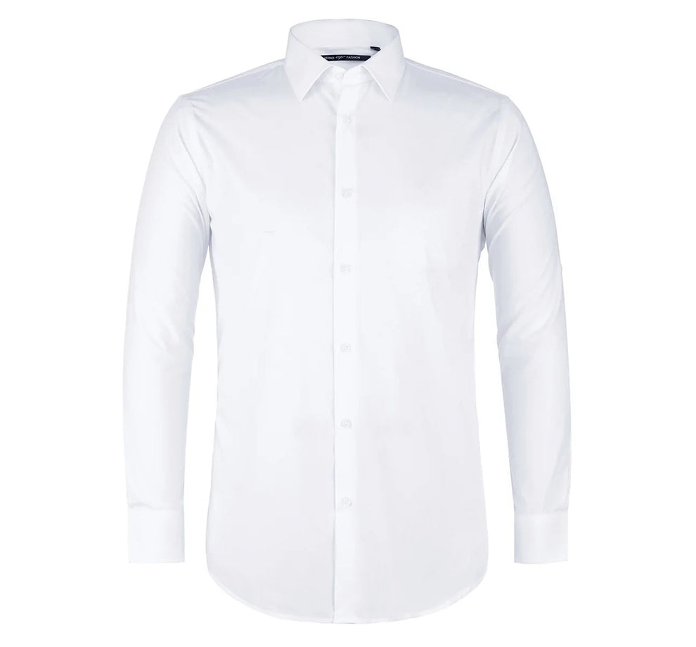 White Cotton Dress Shirt